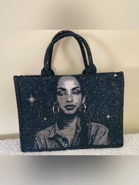 artsunsac NWOT tapestry graphic tote/purse featuring Sade